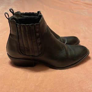 Black Ankle Boots - JUSTFAB - Size 8.5
